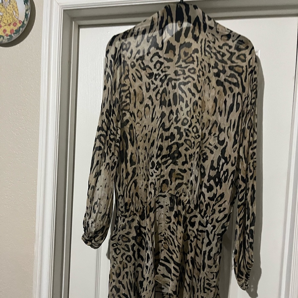 NWT Zara leopard faux wrap top - Picture 4 of 6